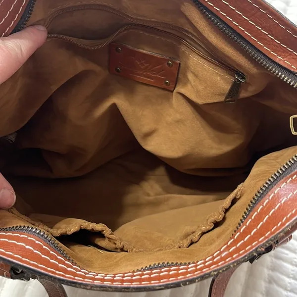 Patricia Nash Brown Leather Poppy Tote - Image 5