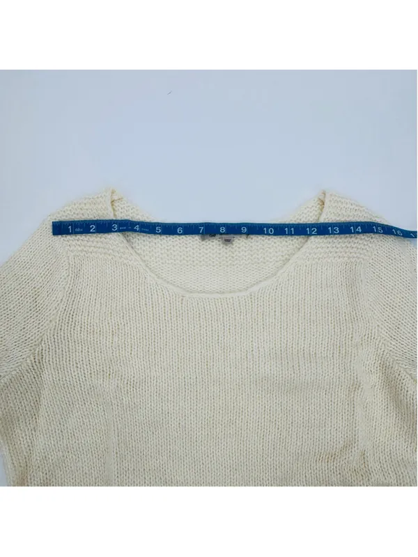 Gap Alpaca Blend Sweater Ivory Beige Size M - Image 10