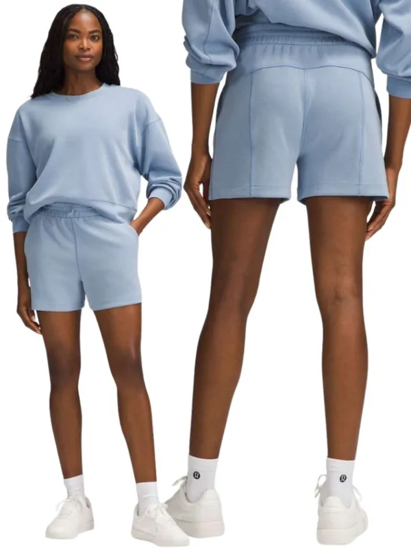 Lululemon Softstreme High-Rise Short 4" Women's 0 Blue Willow Active Lounge Gym - Image 2