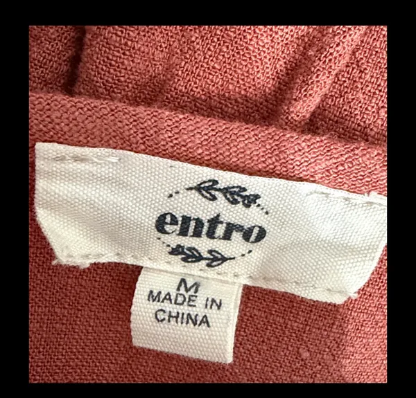 Entro oversized burnt Orange blouse - Size Medium - Image 5