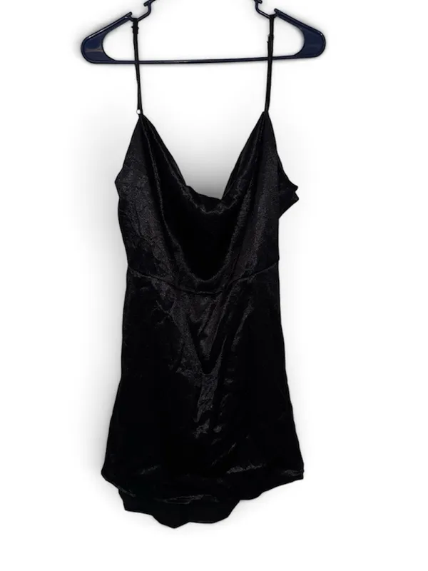 Wild Fable Black Satin Slip Dress Size XXL - Image 2
