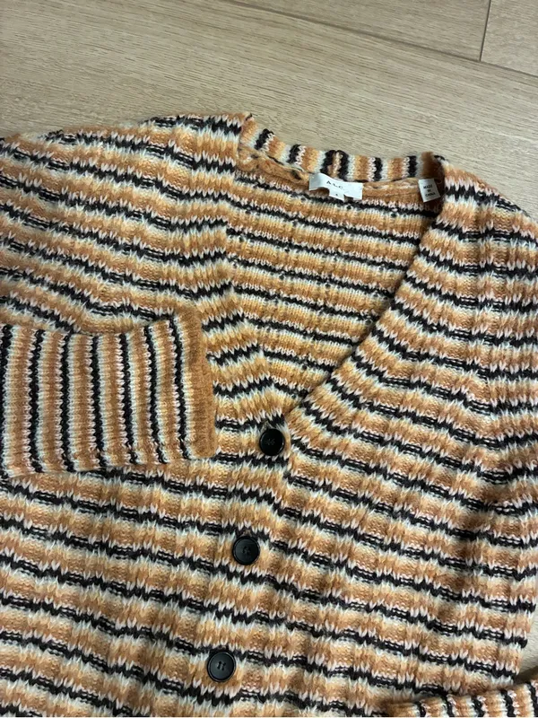 ALC Women’s Rebekah Wool Blend Striped Knit Cardigan Size S - Image 2