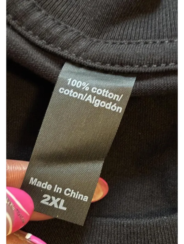 2XL Graphic Tee Black Size XXL - Image 3