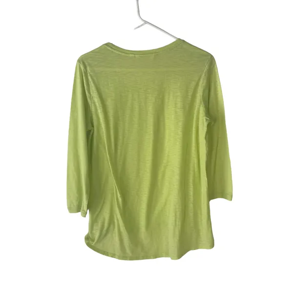 Athleta Size M Neon Green Comfort‎ Breathable T Shirt - Image 4