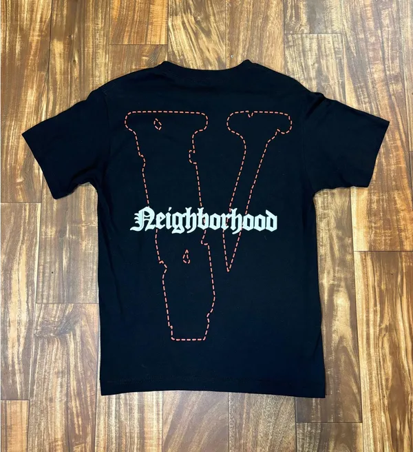 Vlone x Neighborhood Collab T-Shirt Size Small - Image 2