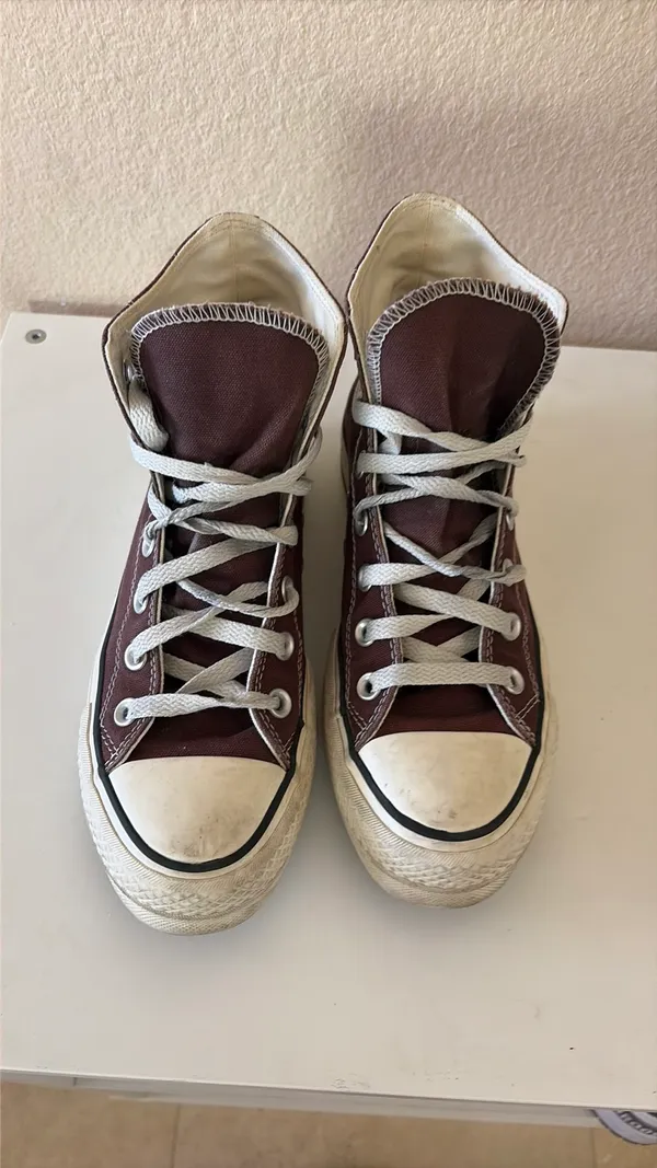 Converse All Star High-Top Brown/Cream - Image 2
