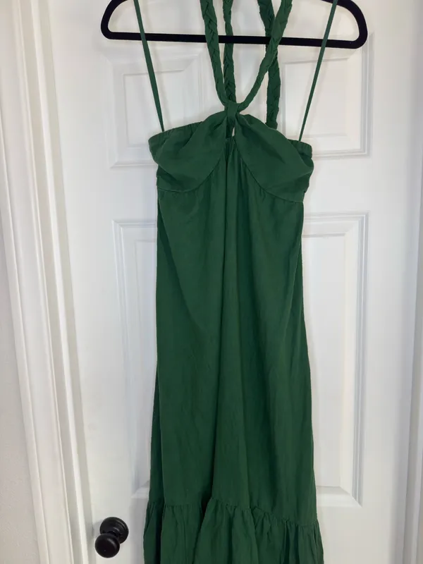 Aerie Maxi Dress Green - Image 3
