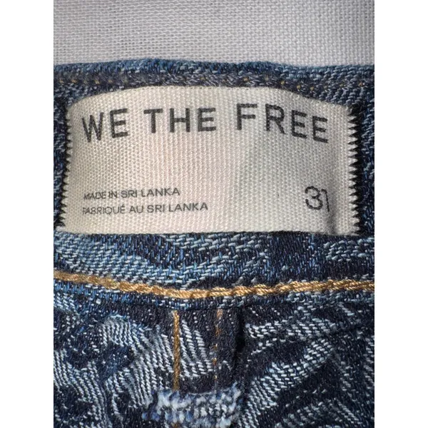 We The Free Free People Eden Slouch Swan Song Jeans Size 31 (Sold Out Colorway) - Image 10
