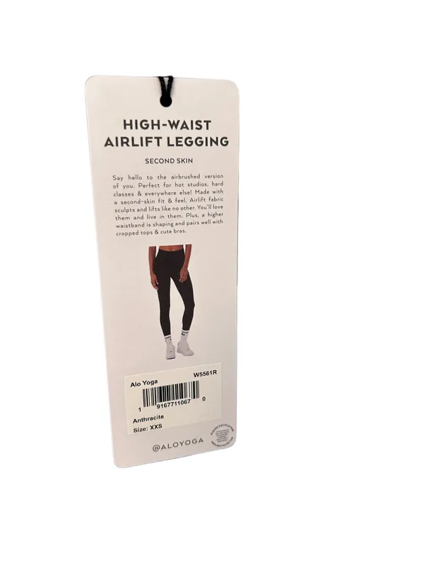 Alo Airlift High-Waist Leggings XXS Anthracite NWT - Image 6