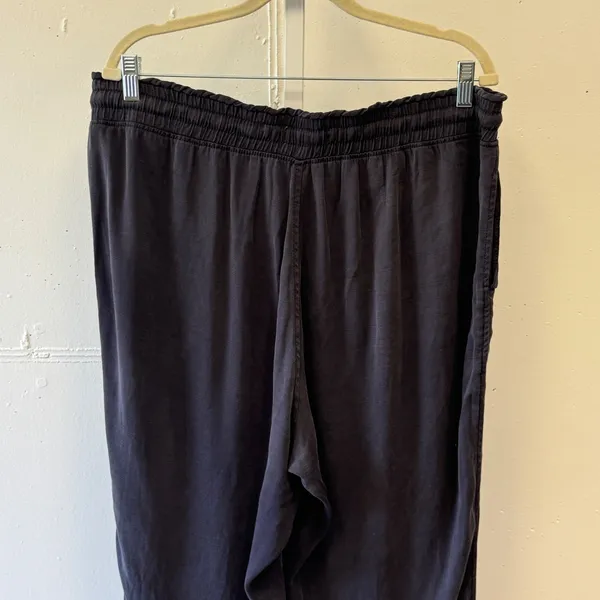 Sonoma Goods For Life Women's XL Gray Lyocell Linen Blend‎ Jogger Pants Cropped - Image 5