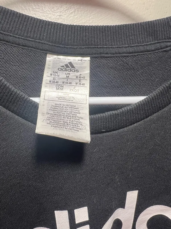 Adidas Black Crewneck Sweatshirt - Image 2