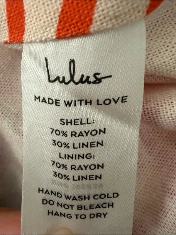 NWT Lulus Women Pink Orange Tropical Leaf Print Linen Blend Blazer Jacket S(A886 - Image 11