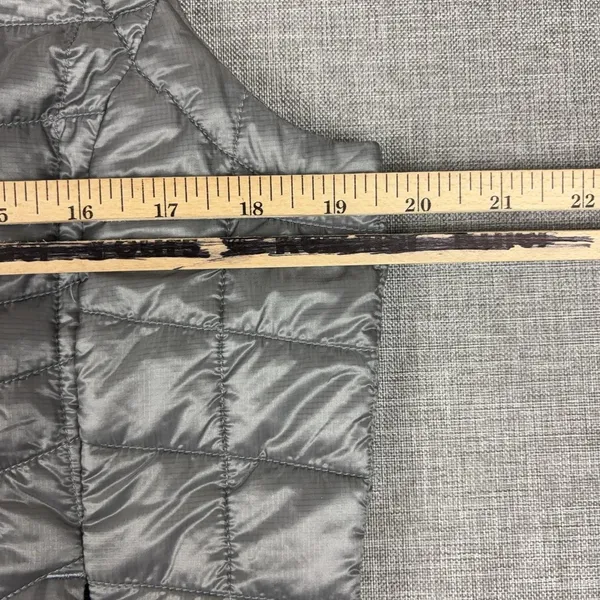 The North Face ThermoBall Puffer Vest Womens Medium Gray Quilted Zip Insulated - Image 8