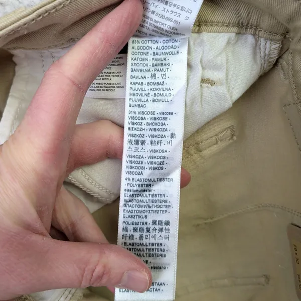 Levis 721 High Rise Skinny‎ Cargo Pants Womens 28x30 Tan Khaki New NWT - Image 8