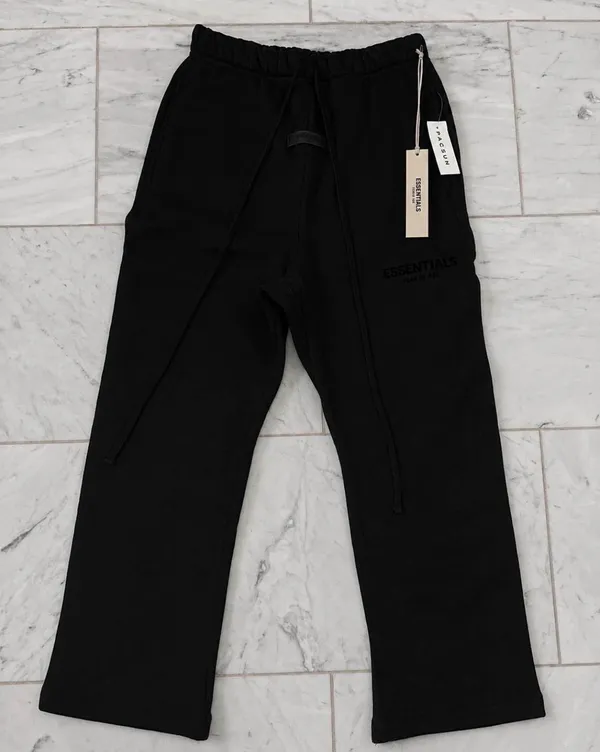 Fear of God Essentials X small new black uncuffed sweatpants - Image 2