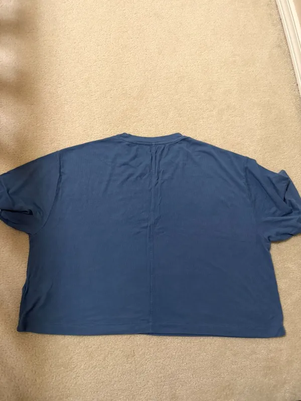 American Eagle Soft & Sexy Blue Oversized T-Shirt in Large - Image 7