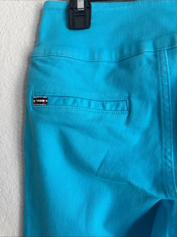 Alice + Olivia Sofia High Rise Boyfriend Jeans in Ocean Floor Blue, Size 25, NWT - Image 10
