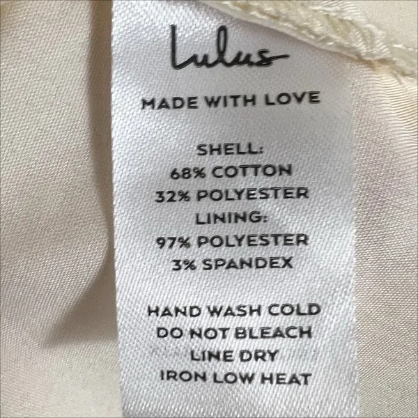 NWT Lulus So Sweet To Me Cream Floral Puff Sleeve Mini Dress Size XL - Image 8