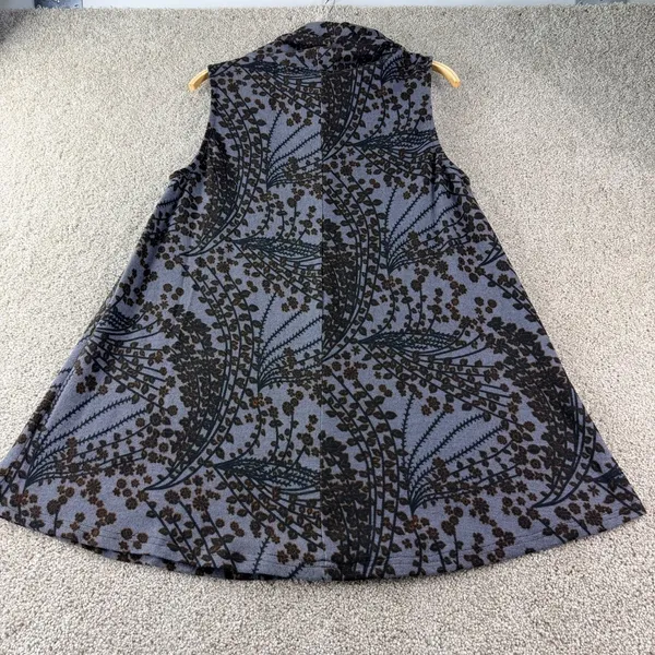 Sleeveless Cowl‎ Neck Floral Print Swing Dress A-Line Coquette Career Womens S - Image 9