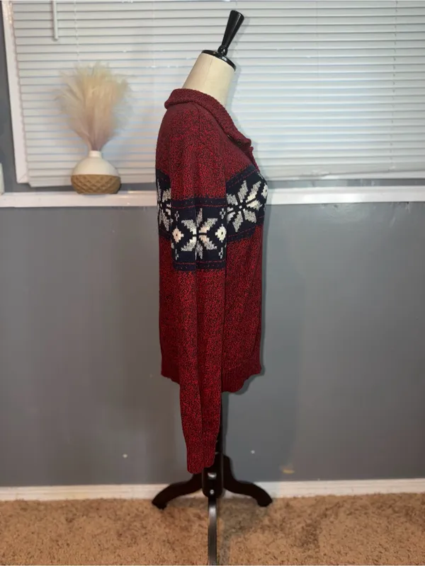 American Eagle Nordic Fair Isle Sweater Medium - Image 5