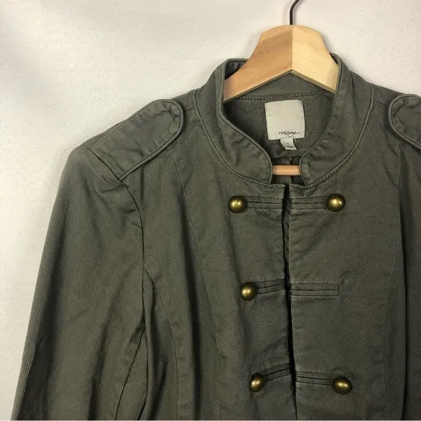 Halogen Green‎ Military Cropped Jacket S - Image 4