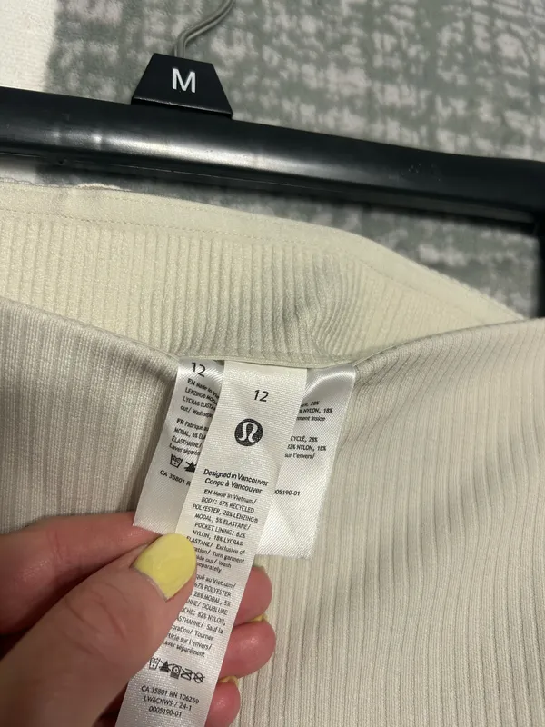 Lululemon Ribbed Softstreme Zip Leg High-Rise Crop - Image 5