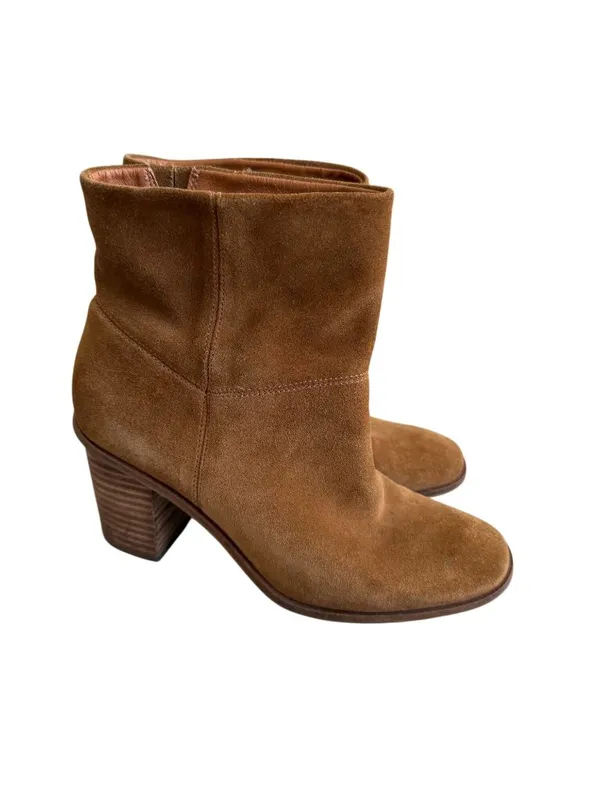 LUCKY BRAND Tan Suede Boots Size 7.5 Womens - Image 2
