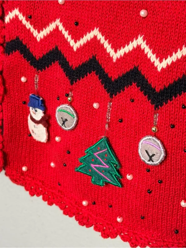 Vintage Rebecca Malone Christmas Sweater Vest - Image 4
