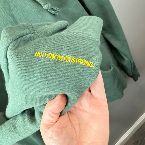 You Matter Unisex Green‎ Hoodie Size Medium - Image 3