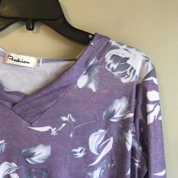 Fashion medium purple pullover Purple - Image 5
