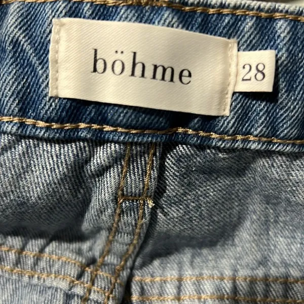 bohme 28” light wash 12 inch high-rise‎ bailloon crop C21 - Image 4