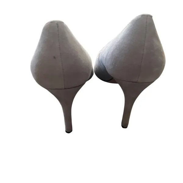 Talbots Women's Size 9‎ M Gray Leather Suede Pointed Toe 4.5 IN Heels - Image 5