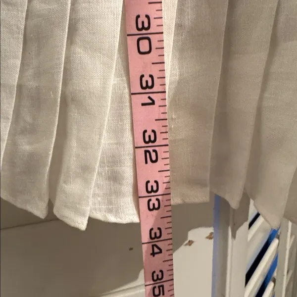 ALEXIS “ASTERIA” WHITE LINEN EMBROIDERED DRESS. Sz: S - Image 8