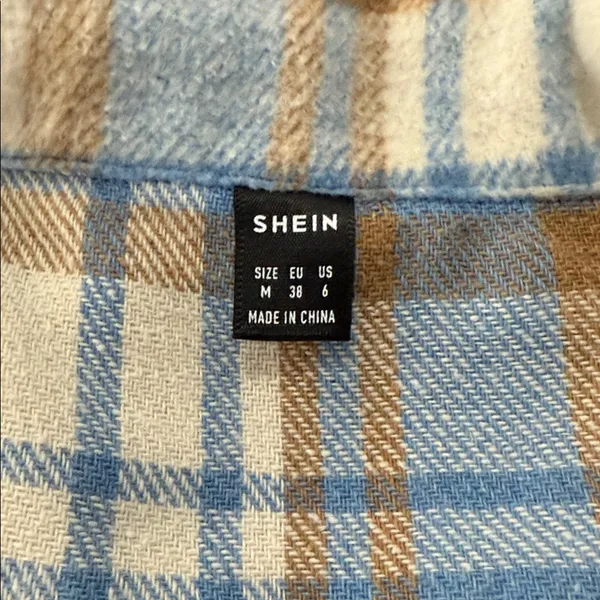Blue and Tan Plaid Utility Jacket - Image 5