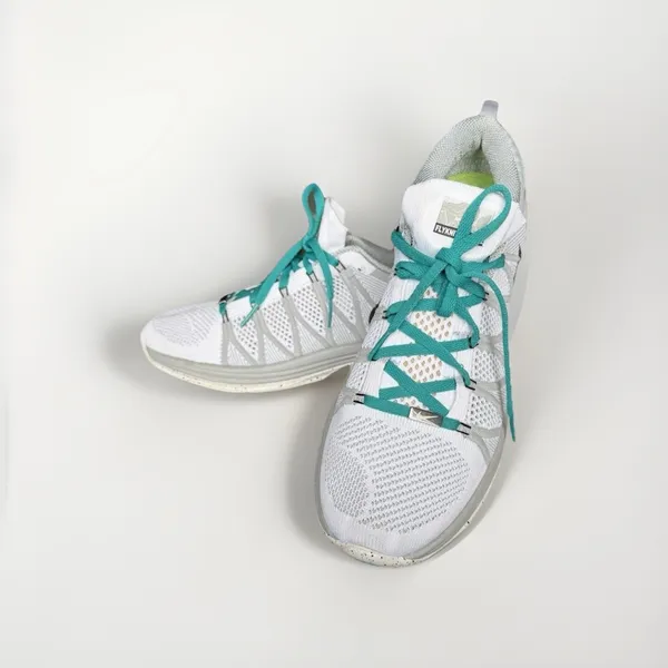 Nike Flyknit Lunar 2 Women's US 10 White Gray 677150-001 Running Shoes - Image 5