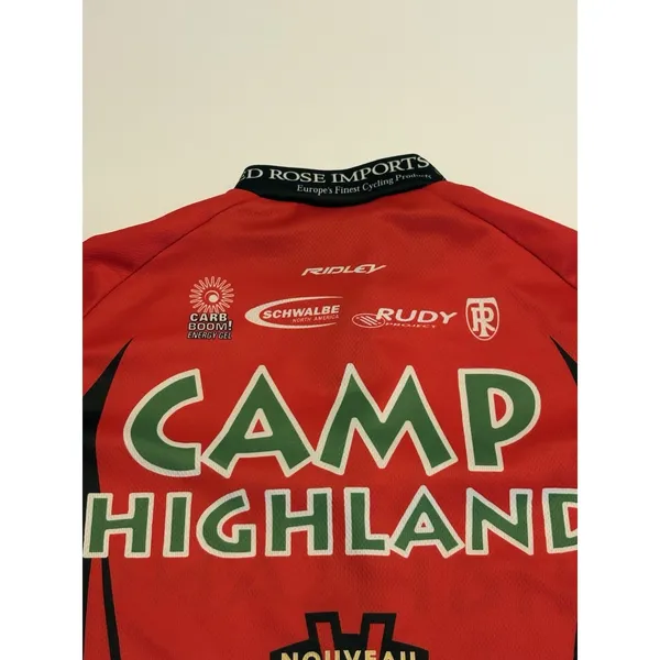 Nalini Camp Highland Cycling Jersey Men's Small Red Yellow Full Zip Bike Team - Image 5