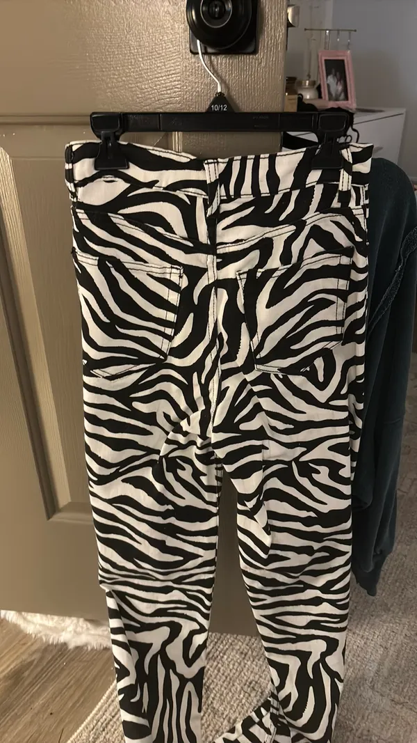 Zebra Print H&M Jeans - Image 2
