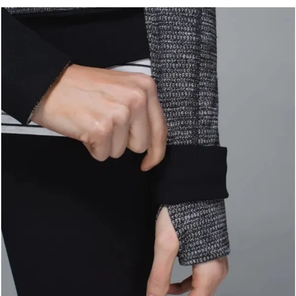 Lululemon Be Present Jacket Coco Pique Black 2 - Image 10