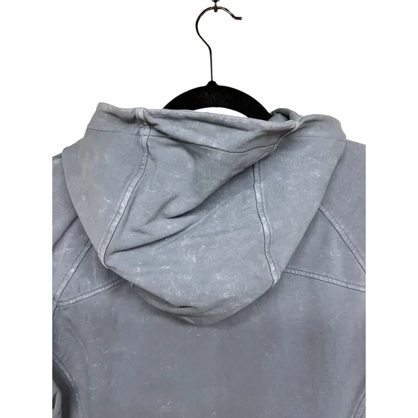 Lululemon Scuba Pullover Hoodie Sweatshirt Washed Blue Charcoal Women’s‎ Size 4 - Image 4