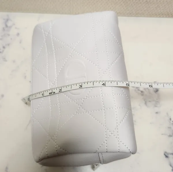 Dior Cosmetic Makeup Pouch Bag with White Zipper New No Tag - Image 9