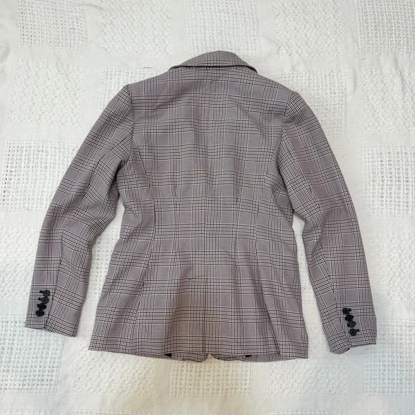 Chelsea28 medium 2 button front plaid jacket blazer coat C 3001 - Image 7