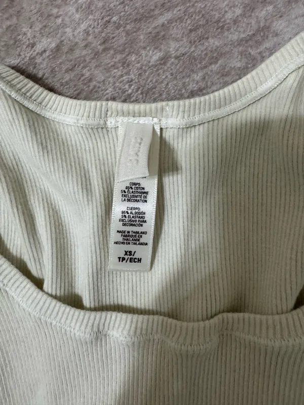 Skims cotton ribbed tank size xs - Image 3
