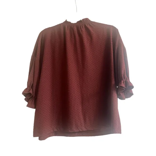 ✨MADEWELL Clipdot Ruffle Sz Large Top✨ - Image 6