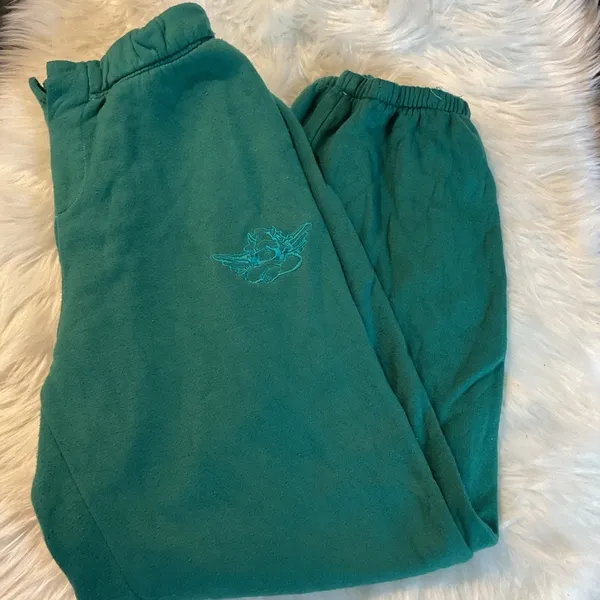 Boys Lie Josh Grunfeld Vintage Sweatpants in Emerald Green - Image 4