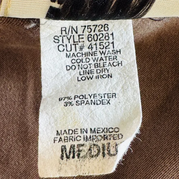 Vtg‎ Jumper Dress Faux Suede Brown M Sleeveless Maxi Pinafore Lagenlook Western - Image 4