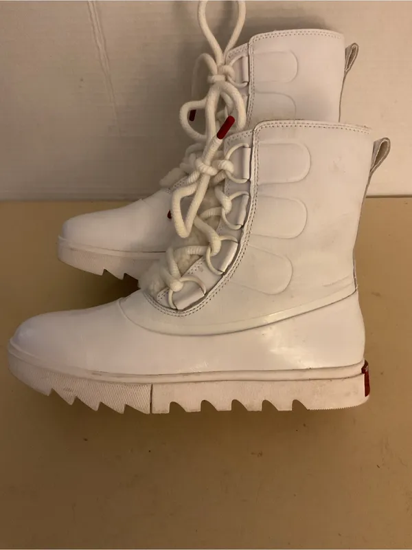 Sorel women White leather waterproof Joan of Artic next lite boots US 6.5 - Image 9