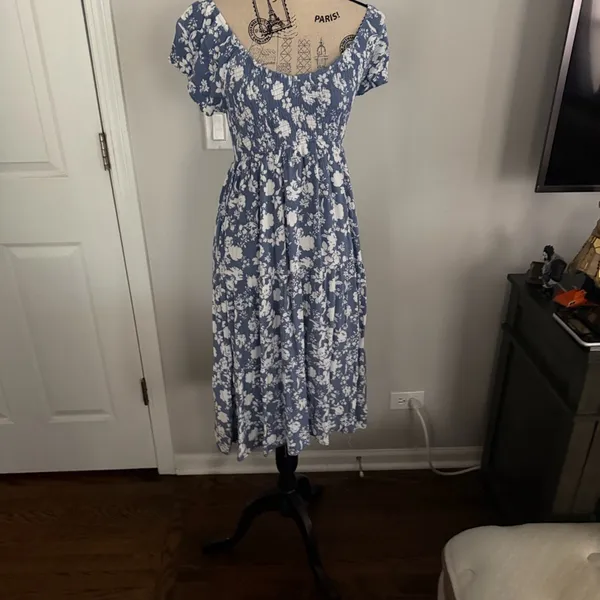 Ultra Flirt Floral Maxi Dress Size L | Flowy Boho Summer Dress - Image 4