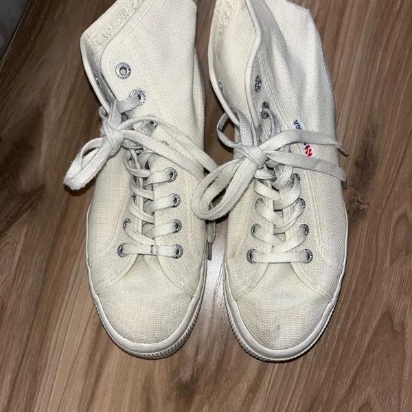Superga Women's Cream High-Top Platform Sneakers - Image 3