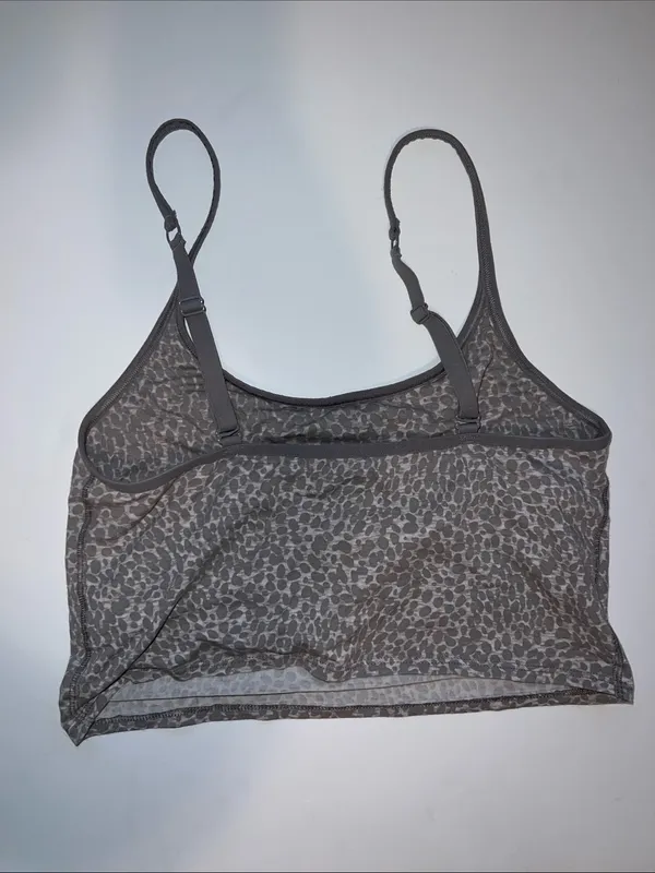 Old Navy Grey Leopard Print Stretch Bralette - Image 3