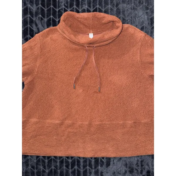 Lululemon Women Retreat Yourself Pullover Sweatshirt Heather Rustic Clay Sz M/L - Image 3